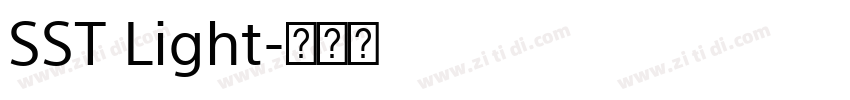 SST Light字体转换